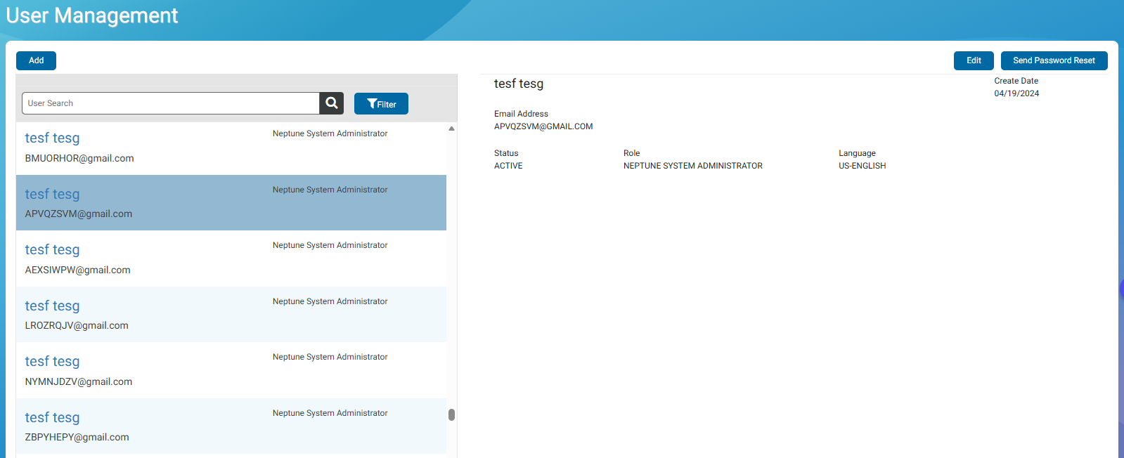User Management